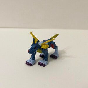 2000 Bandai Digimon Mini Figure MetalGarurumon 1 Inch Tall Digital Monsters